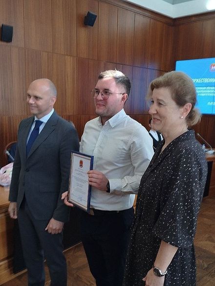 А.С. Байгашов получил премию губернатора Калининградской области